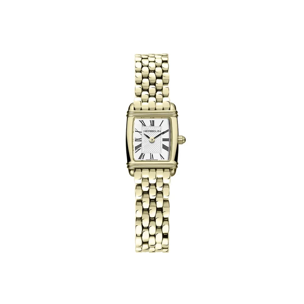 Michel Herbelin Montre quartz Femme Art Deco Argenté