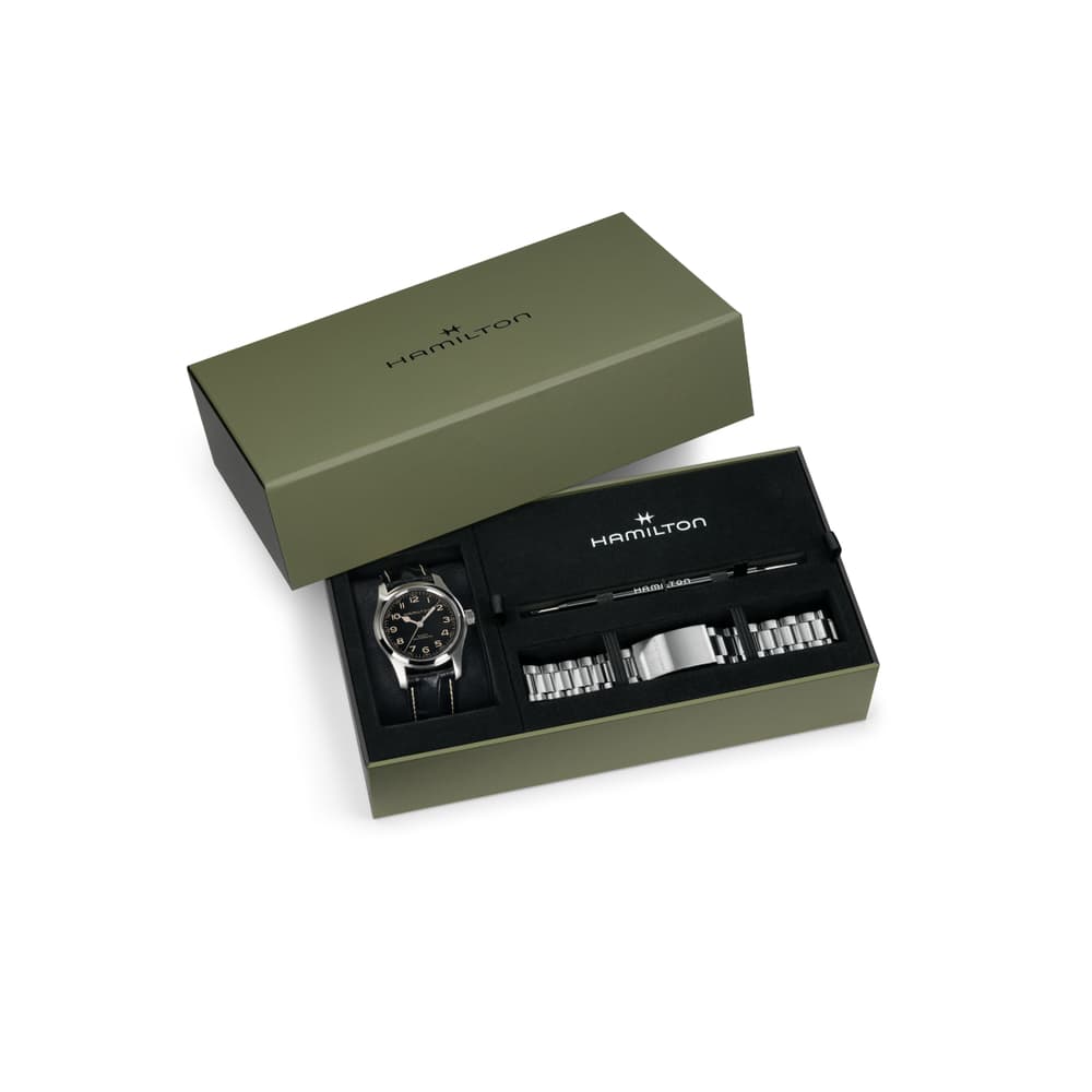Hamilton Montre automatique Homme Khaki field Noir