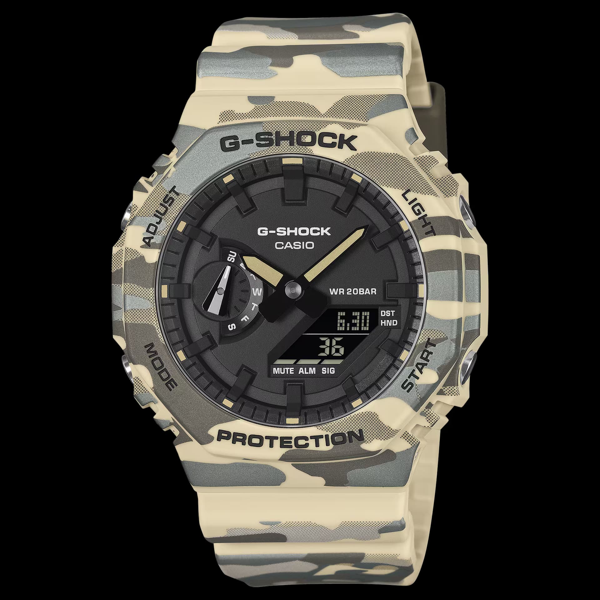 Casio G-Shock GA-2100CM — camouflage beige