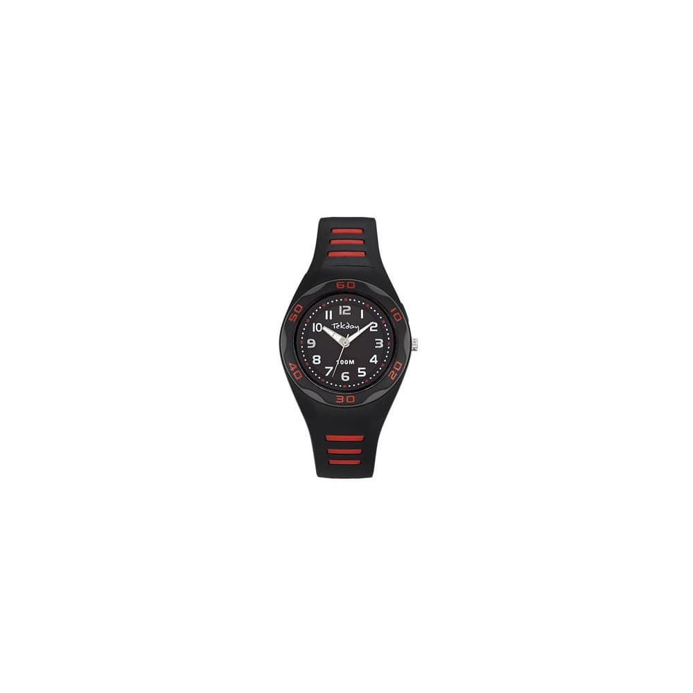 Tekday Montre TekDay en Plastique Noir