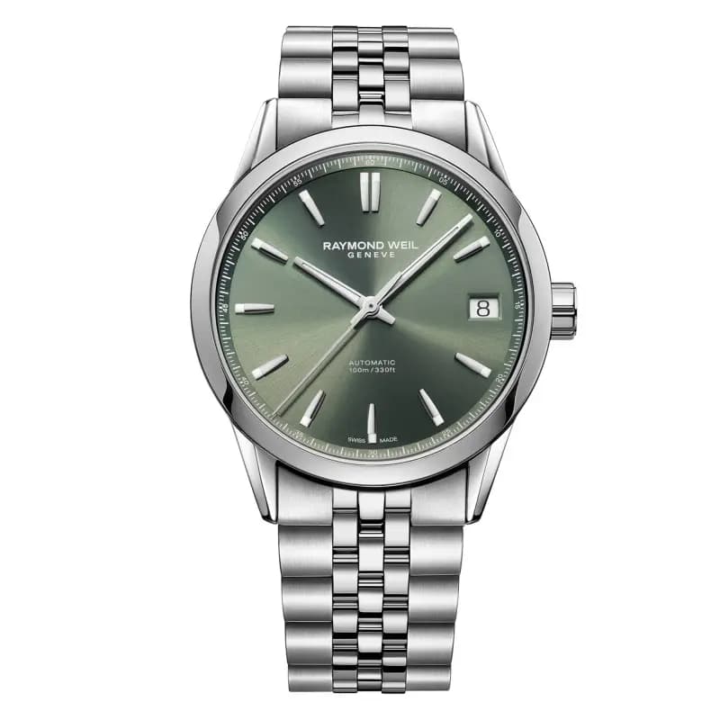 Raymond Weil Montre Freelancer Date 40 mm - Cadran vert 2741-ST-52001