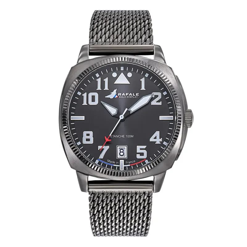 Patrouille de France Montre Rafale Solo Display COACH Noir Acier 666032