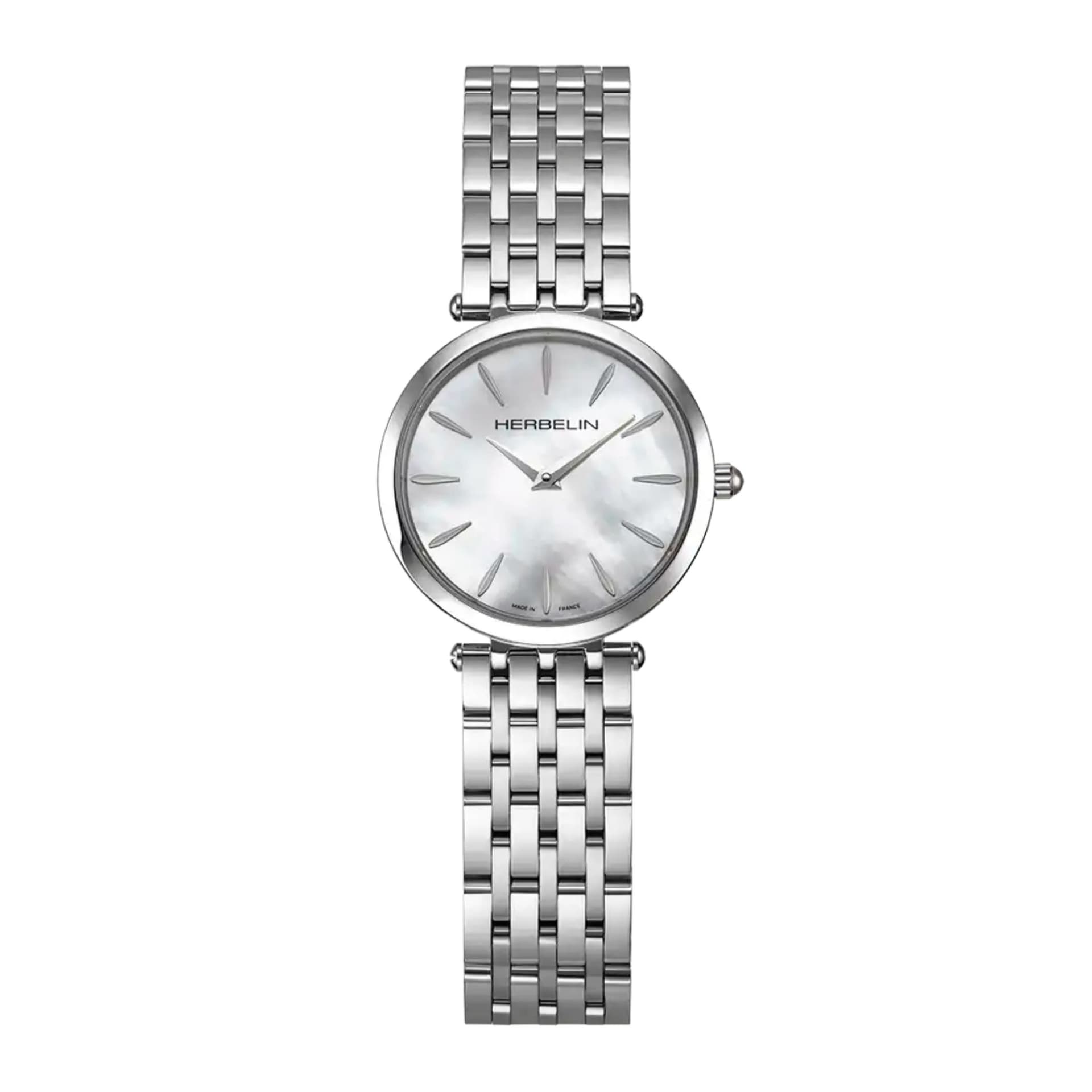 Michel Herbelin Montre Herbelin Epsilon quartz cadran nacre bracelet acier 28 mm