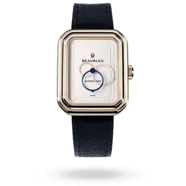 Beaubleu Montre Beaubleu Ecce Figura Lys Bracelet Cuir Bleu