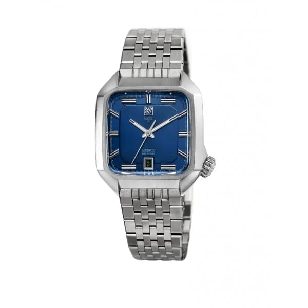 March LA.B Montre MARCH LA.B AM2 Automatique 39 mm Navy Bracelet en acier 7 maillons