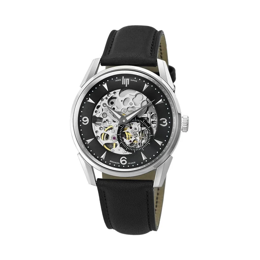 Lip Montre Lip imalaya Automatique Squelette - Homme - cadran Bleu- 40 mm - Acier inoxydable - 671726