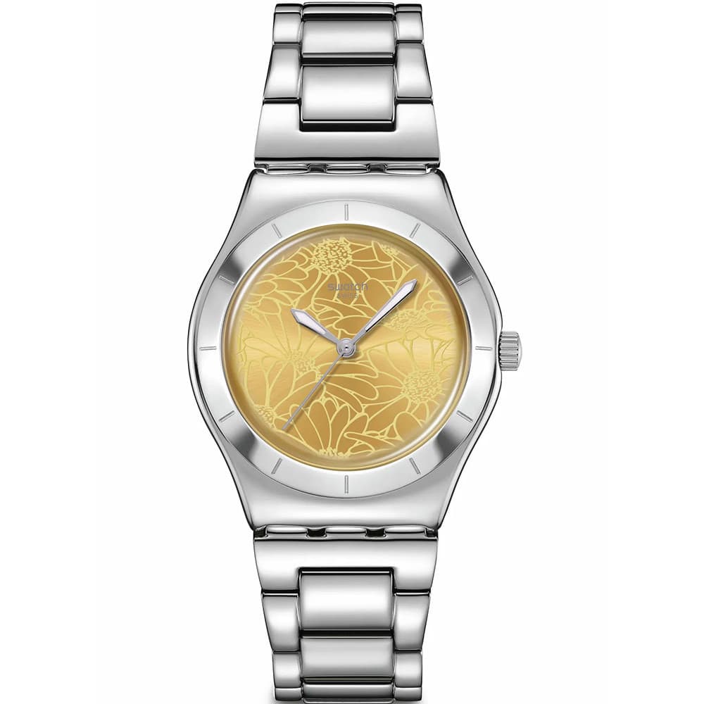 Swatch Montre Swatch Collection Petal Swirl en Acier Argenté