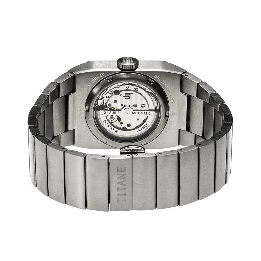 Lip Montre Lip Big TV Titane 671656- Homme - cadran Noir- -