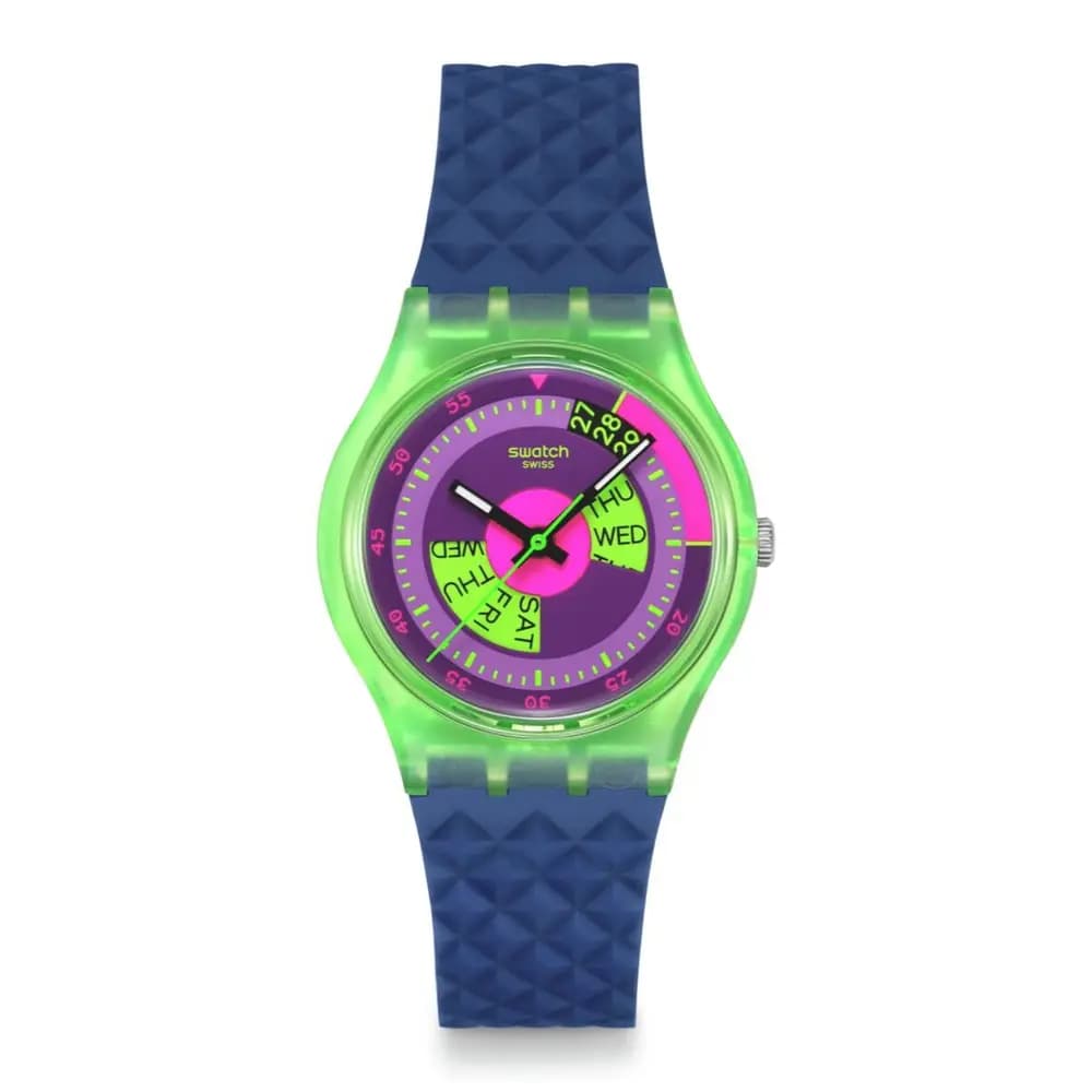 Swatch Montre quartz Mixte Neon 3 Multicolore