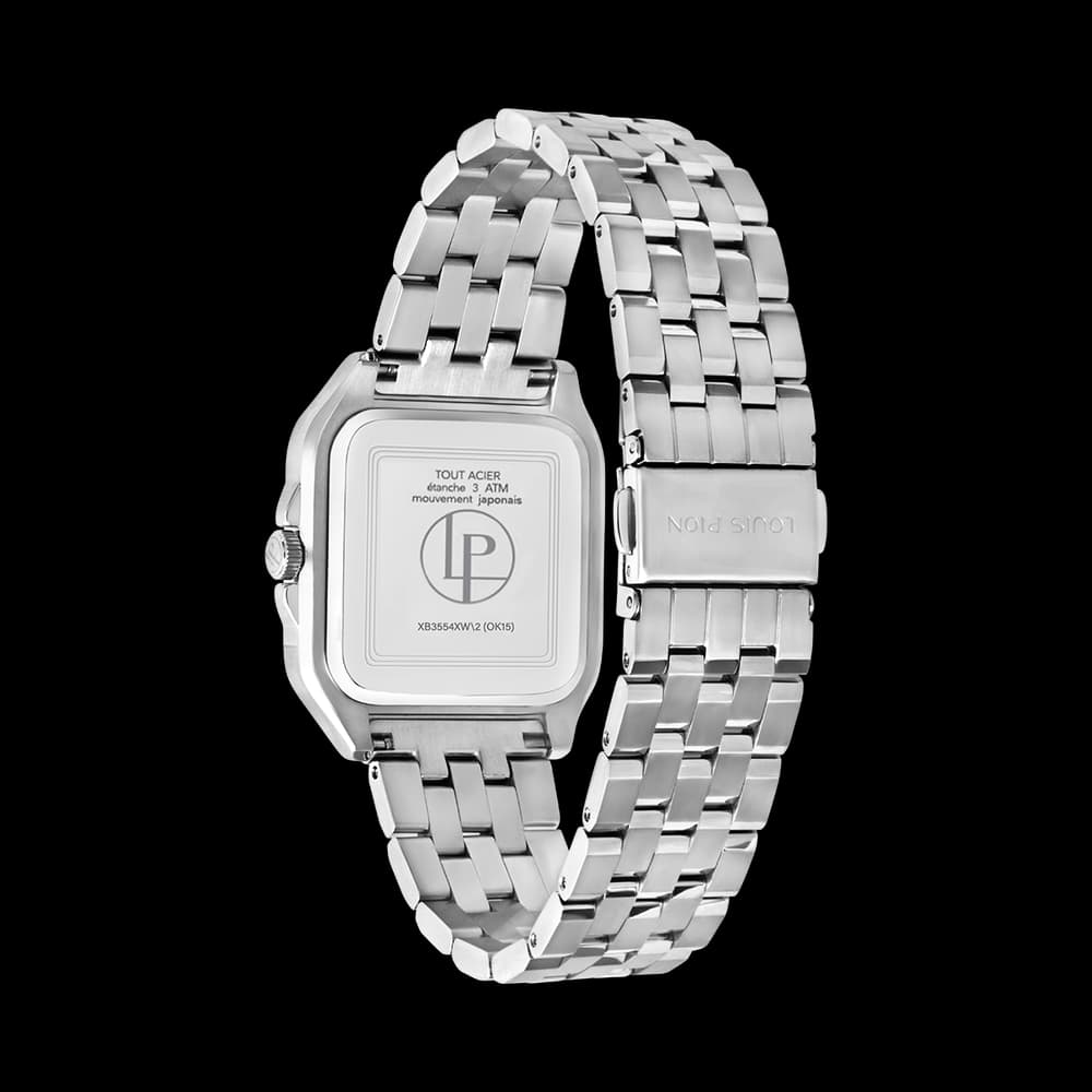Louis Pion Montre quartz Homme Athos Argenté