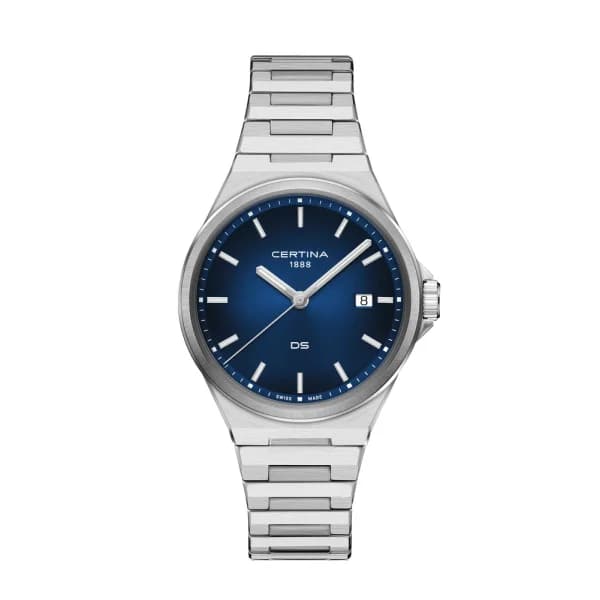 Certina Montre Certina DS-7 Quartz Cadran Bleu Bracelet Acier