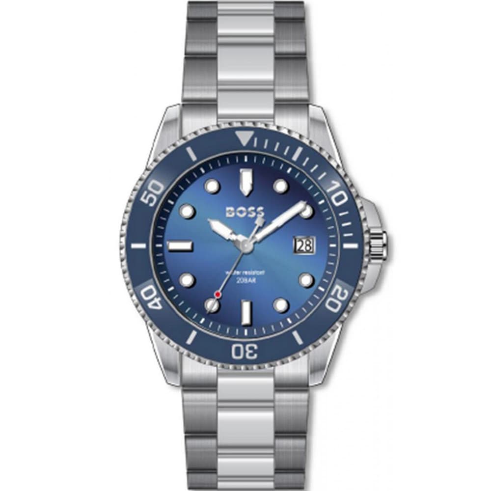 Hugo Boss Montre Boss en Acier Argenté