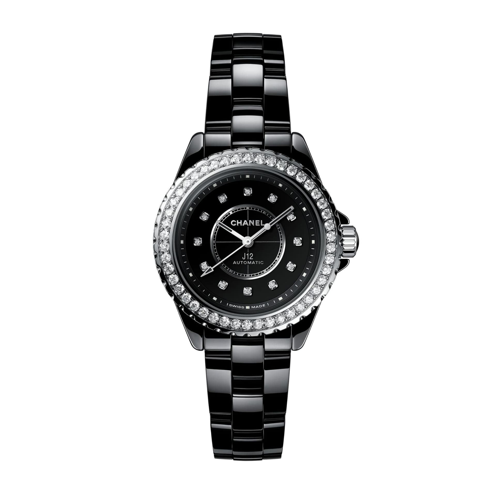 Chanel Montre J12 Lunette de Diamants Calibre 12.2, 33 MM