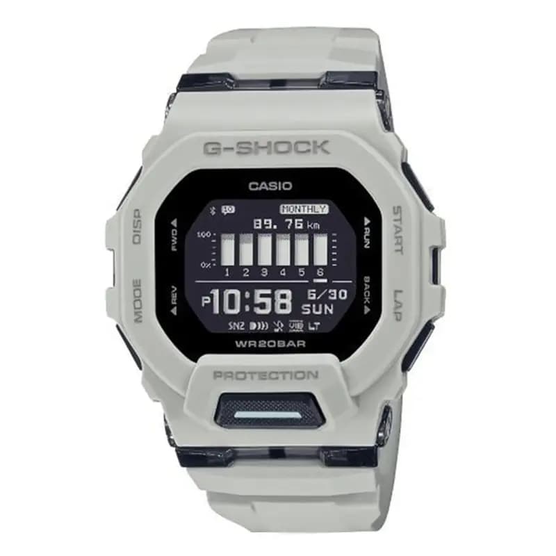 Casio G-Squad Utility Color — bracelet blanc