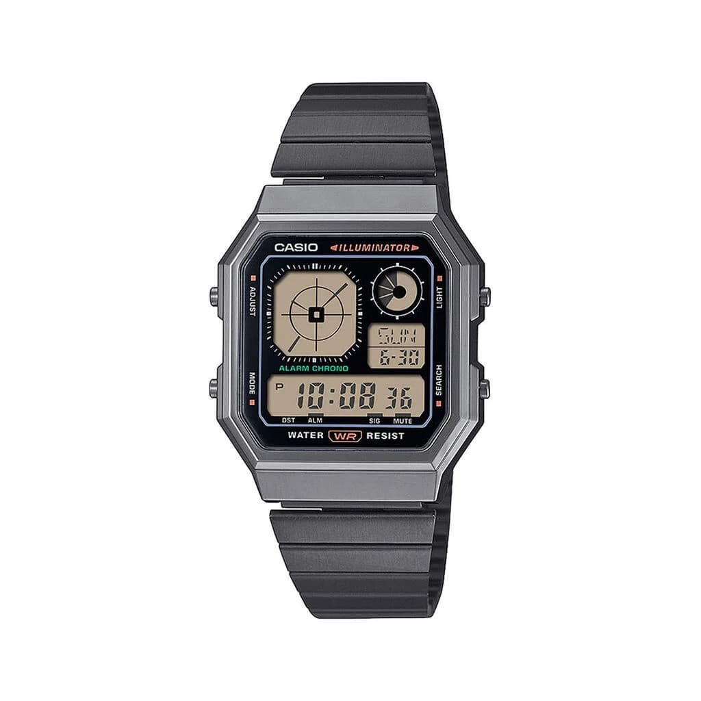 Casio Collection A130we — boîtier octogonal