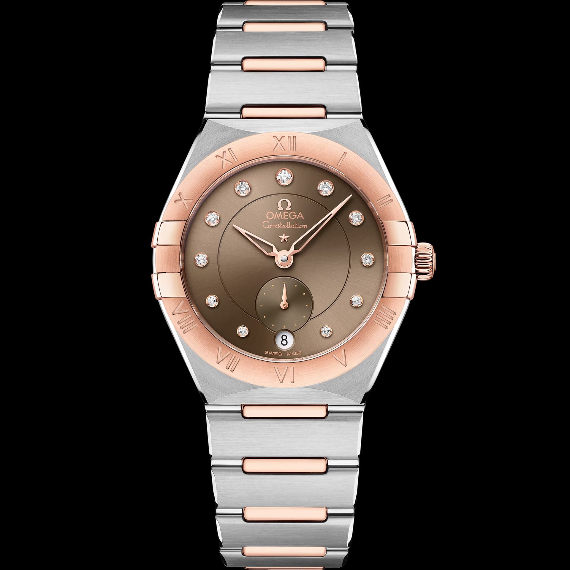 Omega Constellation 34 mm — cadran marron