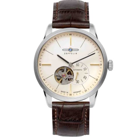 Zeppelin Montre Zeppelin Flatline Open Heart Automatique Cadran Beige - 73645