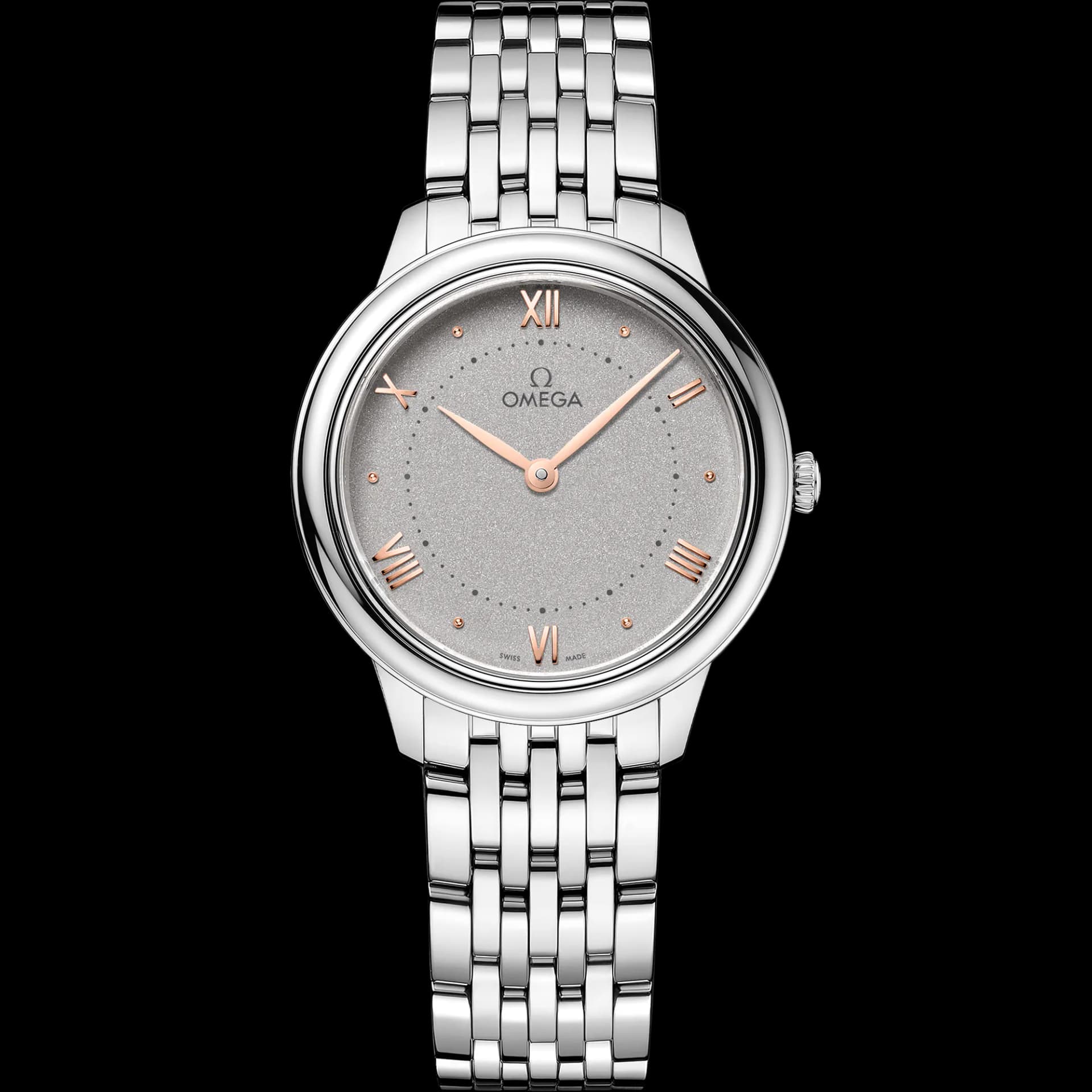 Omega De Ville 30 mm, acier sur acier