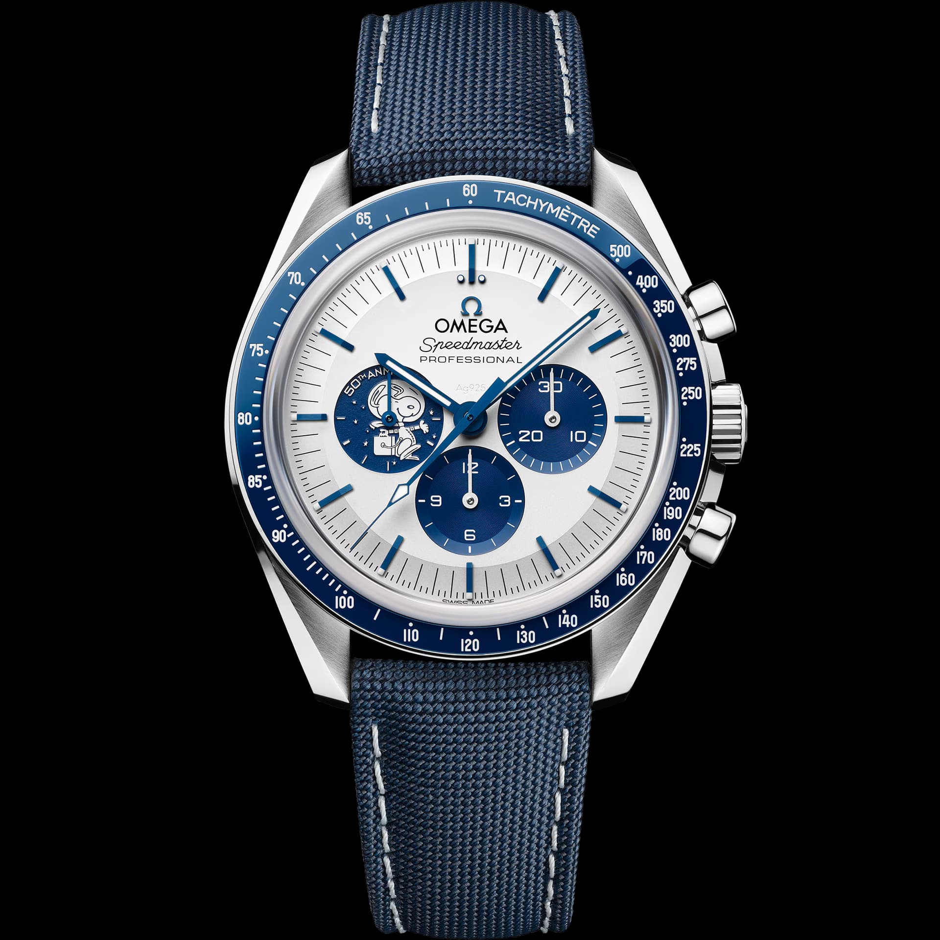 Omega Montre Omega Speedmaster Moonwatch Silver Snoopy Award 42 mm