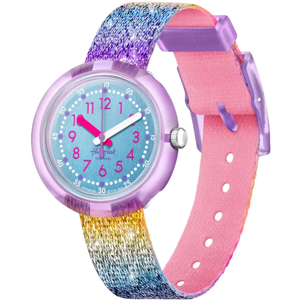 Flik Flak Montre Flik Flak Collection Shine Bright en Biosource Multicolore