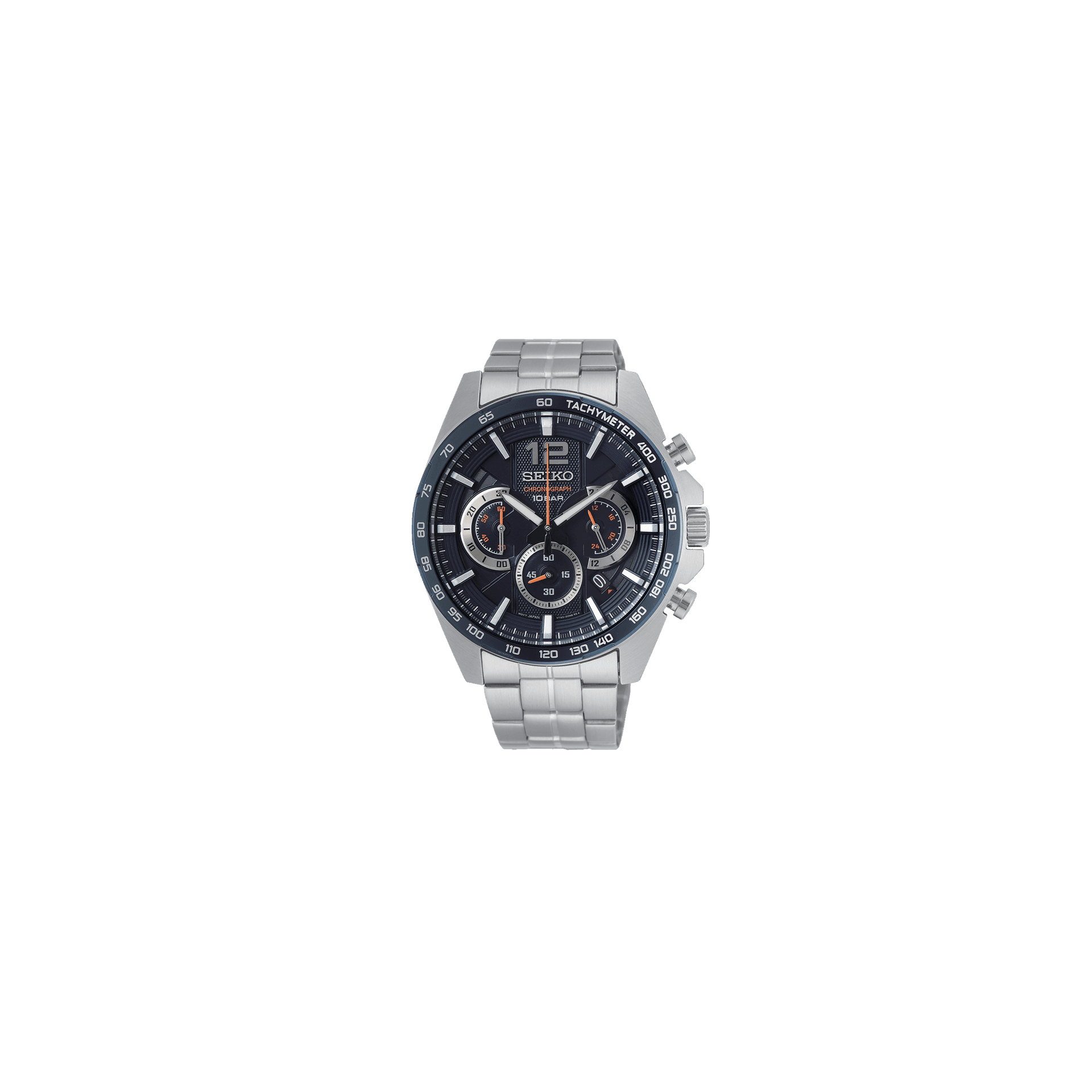 Seiko Sport — cadran bleu 43 mm