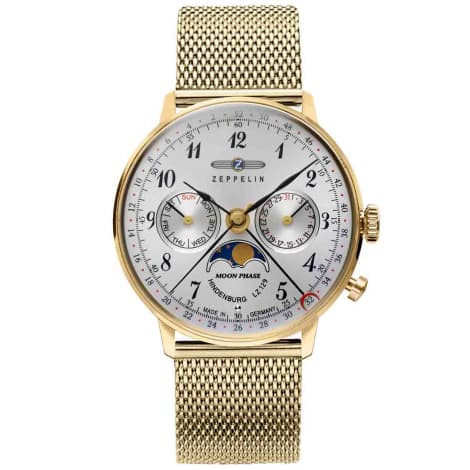 Zeppelin Montre Zeppelin LZ 129 Hindenburg Moonphase Ladies Quartz Cadran Argent - 7039M1