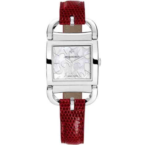 Pequignet E. Montre Pequignet Attellage Quartz - Cadran Nacre Blanc - Bracelet Gris - 5894503-L