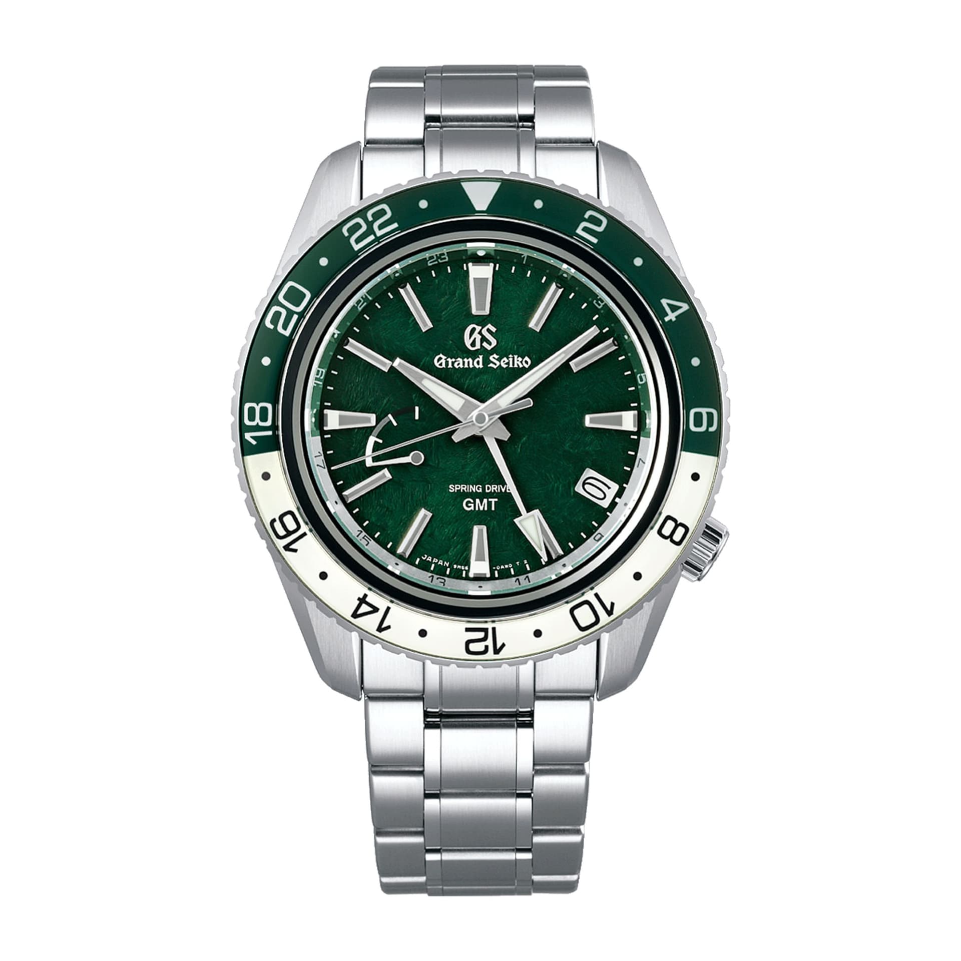 Grand Seiko Montre Grand Seiko Sport Spring Drive GMT "Mt. Hotaka Peaks" cadran vert bracelet acier 44 mm