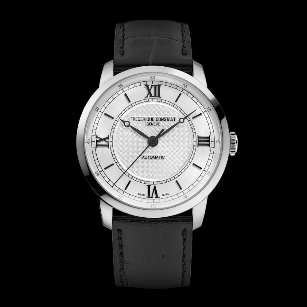 Frédérique Constant Montre Frédérique Constant Classics Première Automatique Cadran Argent Bracelet Cuir - FC-301S3B6