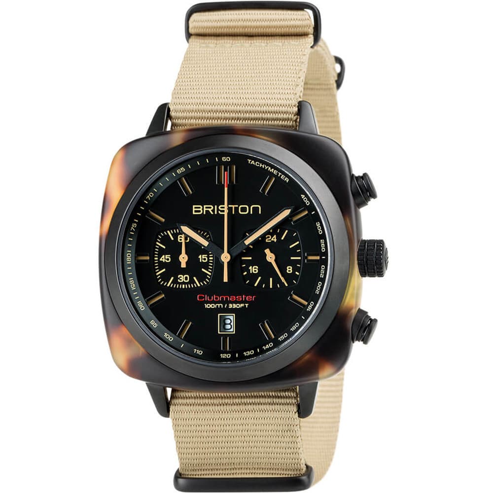 Briston Montre Briston Collection Clubmaster Sport en Nato Nylon Kaki