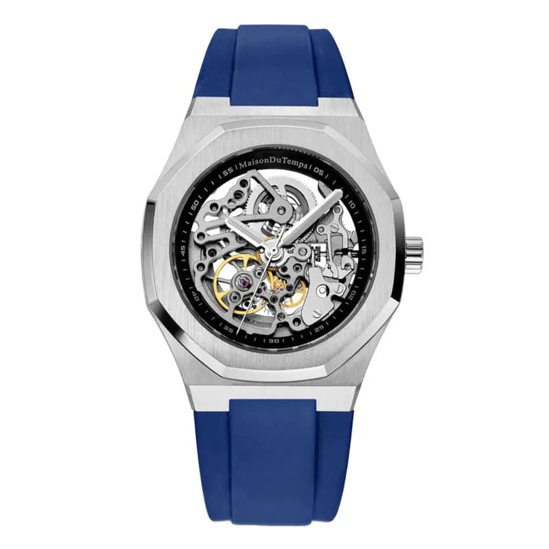 Maison du Temps Montre MTBeta Skeleton Silicone Bleu