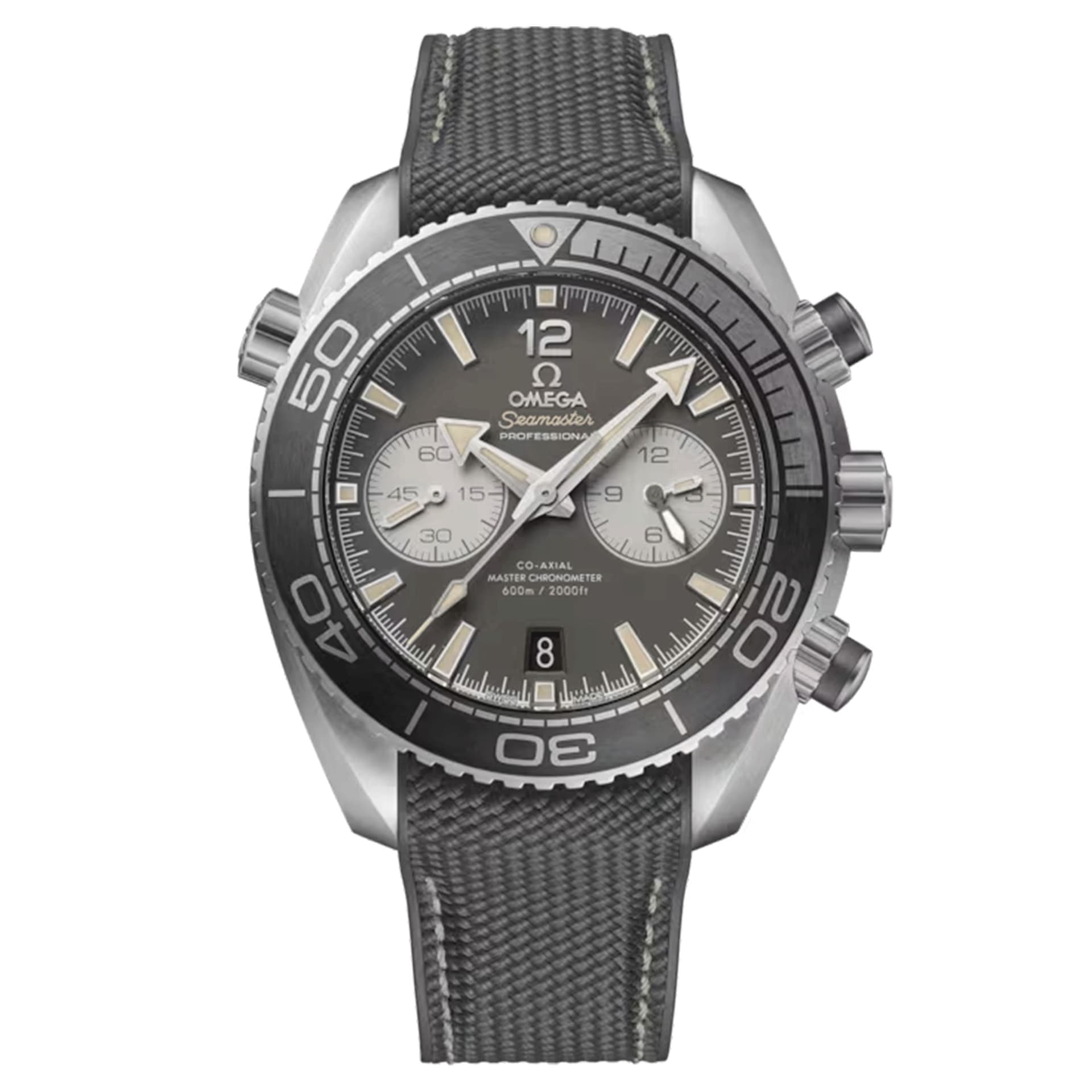 Omega Seamaster Planet Ocean 600m — chronographe gris
