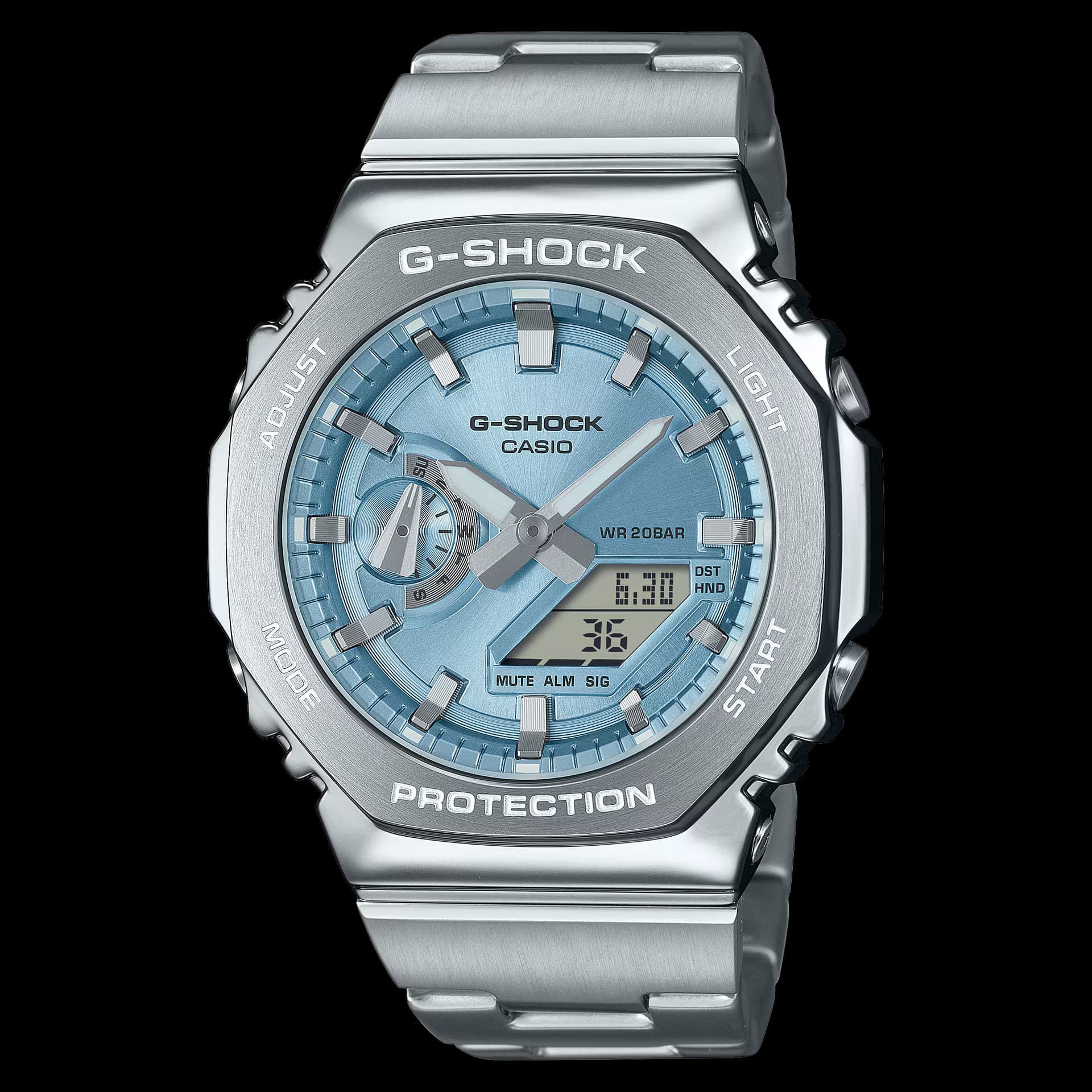 Casio Montre Casio Collection G-Shock en Acier Argenté