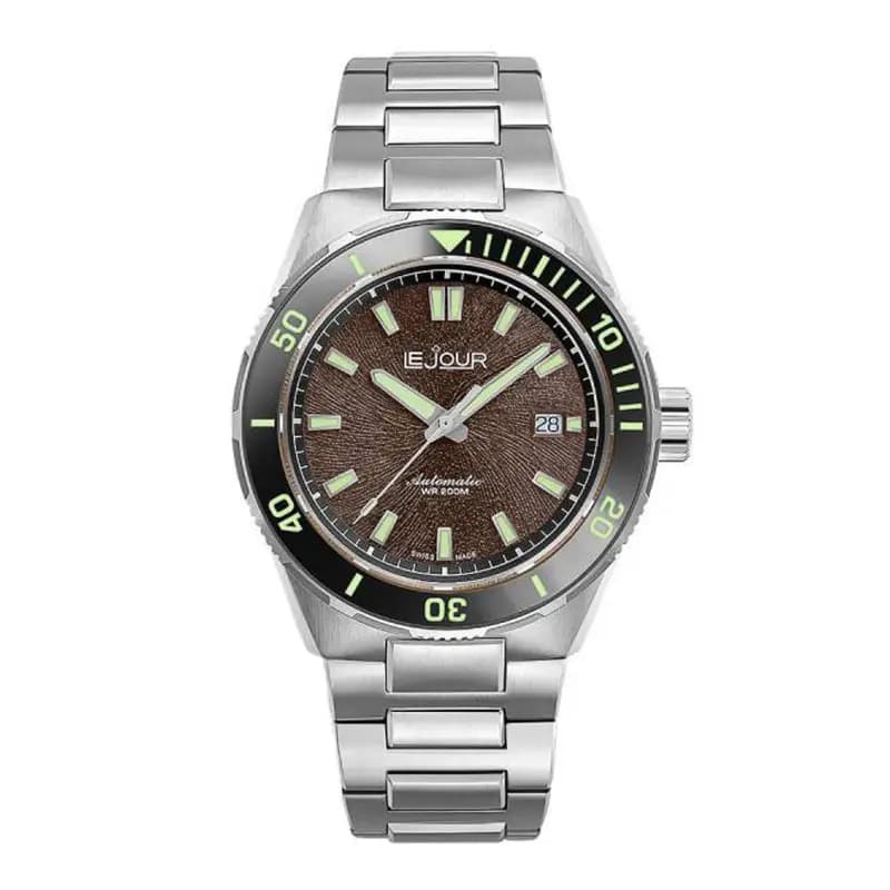 Le Jour Montre Coral Diver Marron LJ-CD-005