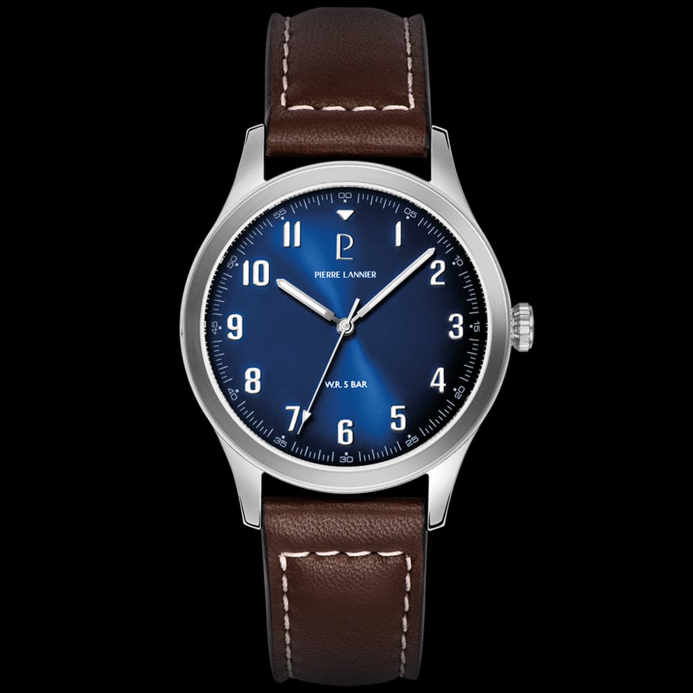 Pierre Lannier Montre quartz Homme Aviateur Bleu