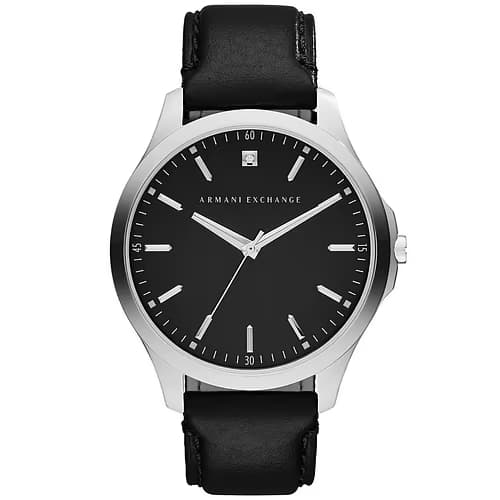 Armani Exchange Montre Homme ARMANI EXCHANGE en Cuir Noir Etanche