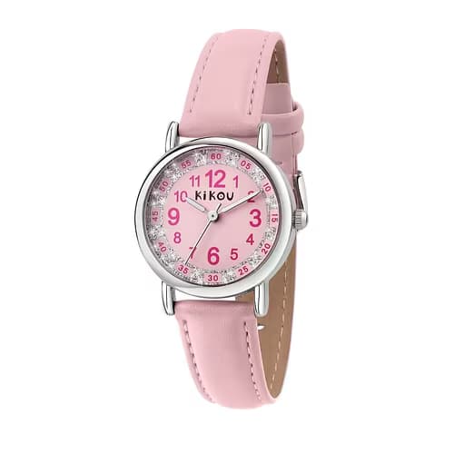 Kikou Montre Analogique Enfant Kikou Cuir Rose R4551105501
