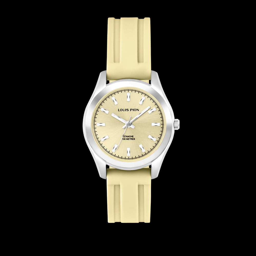 Louis Pion Montre quartz Femme Adrienne Jaune
