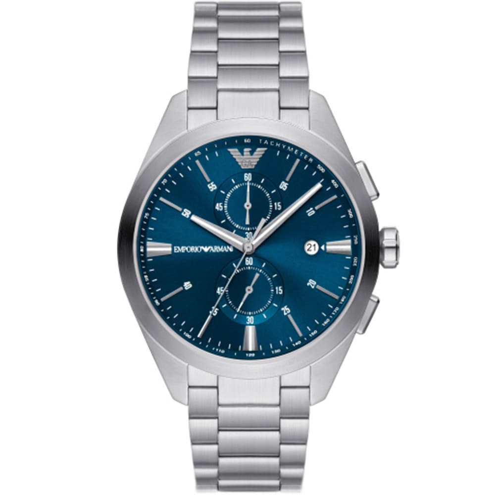 Emporio Armani Montres Montre Emporio Armani Collection Claudio en Acier Argenté