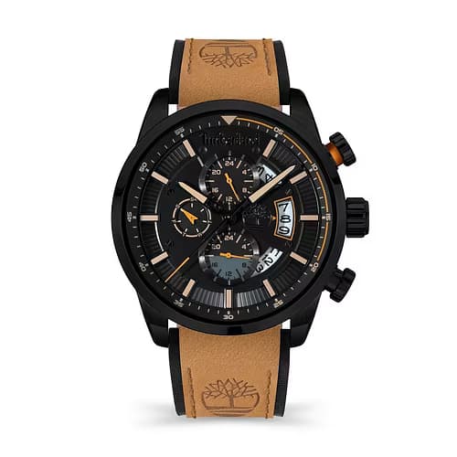 Timberland Montre Analogique Homme Timberland Cuir Marron TDWGF2102603 - Cleor