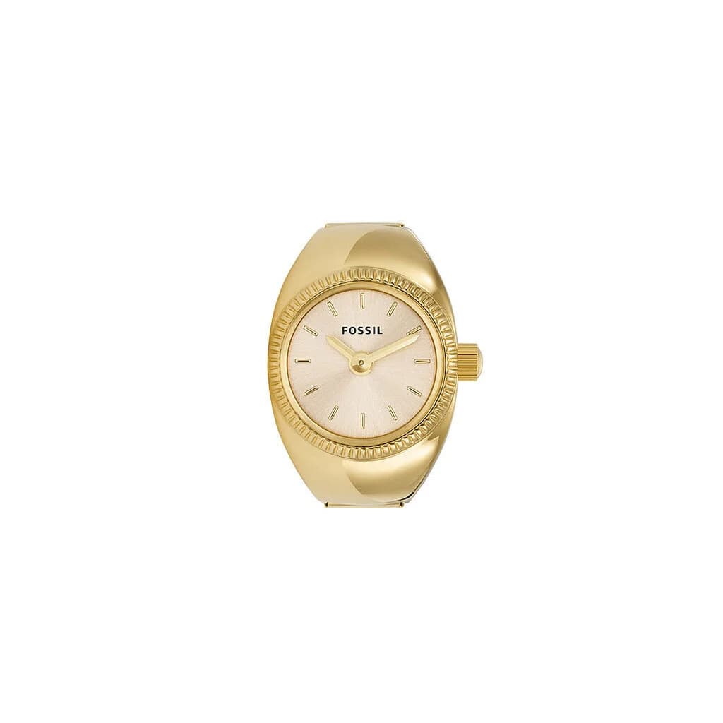 Fossil Bague-montre — cadran doré