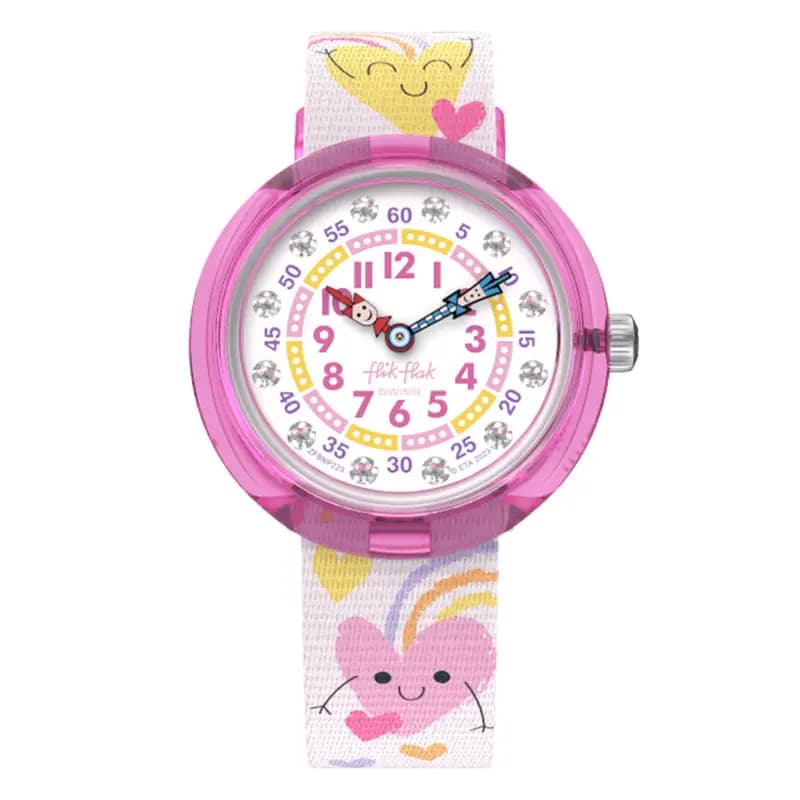 Flik Flak Montre Organized Chaos Boucing Hearts FBNP223