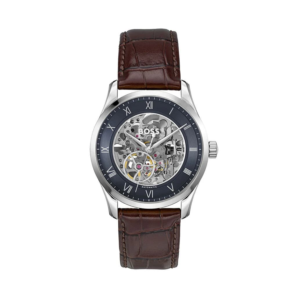 Hugo Boss Montre Boss Principle Skeleton Bleu