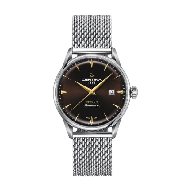 Certina Montre Certina DS-1 Powermatic 80 Automatique Cadran Marron / Brun