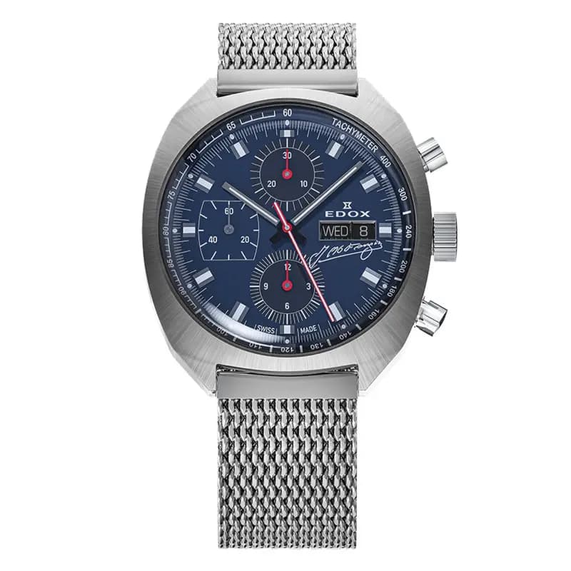 Edox Montre Sportsman Automatic - Tribute to Fangio 01132-3BU-BUGN