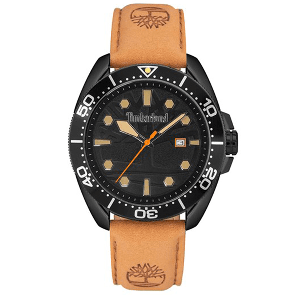 Timberland Montre Timberland Carrigan en Cuir Marron