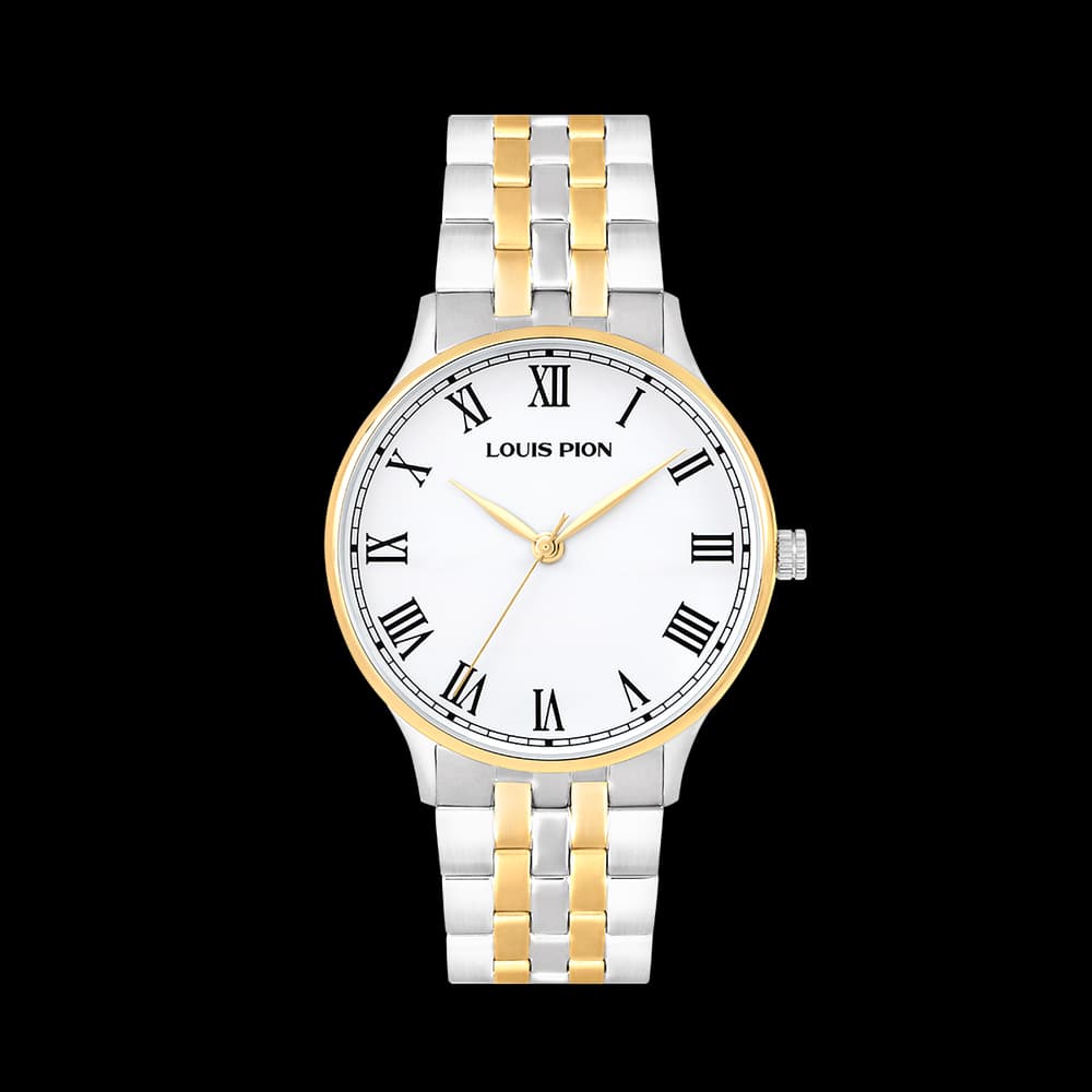 Louis Pion Montre quartz Homme Hector Blanc