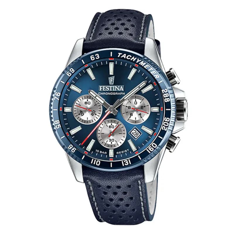 Festina Montre Analogique Homme Festina Cuir Bleu F20561/2