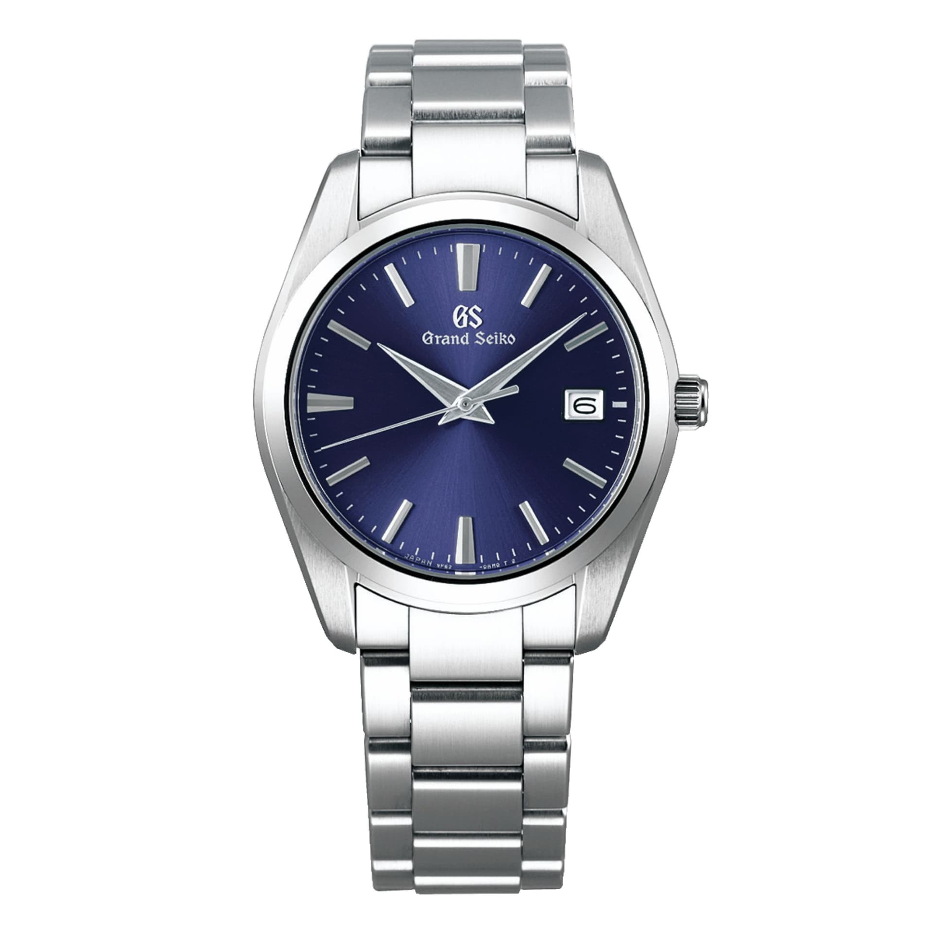 Grand Seiko Montre Grand Seiko Heritage quartz cadran bleu bracelet acier 37 mm