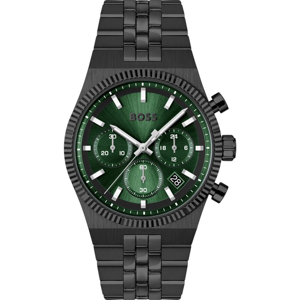 Hugo Boss Montre Boss Collection Candor Prime en Acier et PVD Noir